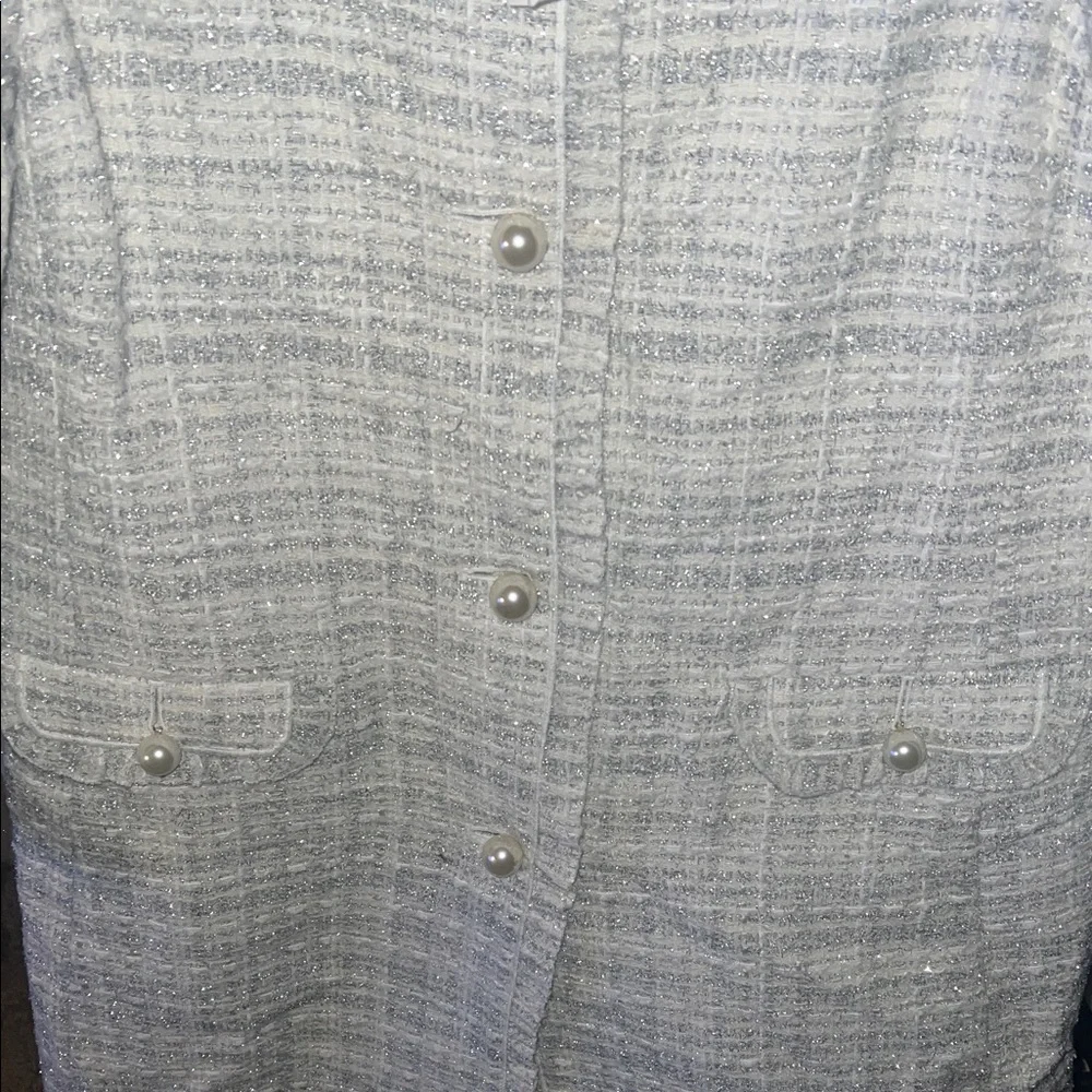 Kate Spade New York Cream Star Bright Sparkle Tweed Coat Size 0–10 | NWOT - Picture 10 of 10